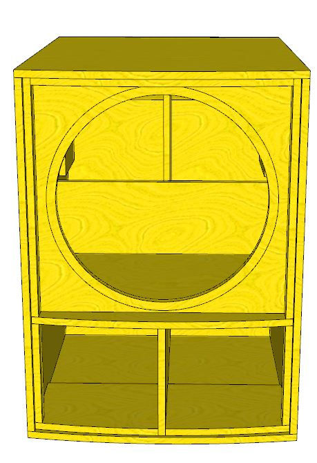 Miniatura: Projeto 3D Para Fabricar Caixa De Som Profissional Pelego 006