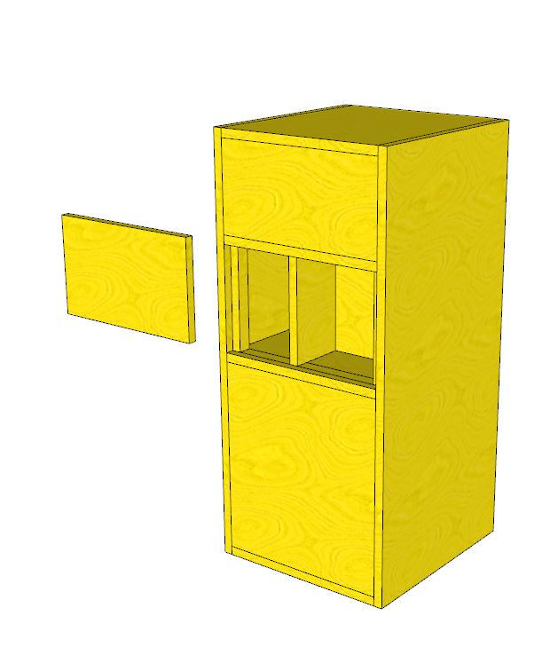 Miniatura: Projeto 3D Para Fabricar Caixa De Som Line Vertical C/ Tela 4 Via Pelego Box 005