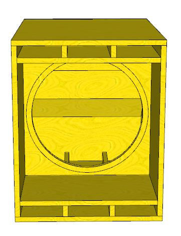 Miniatura: Projeto 3D Para Fabricar Caixa De Som Ts-2 Com 1 Alto Falante Pelego Box 002