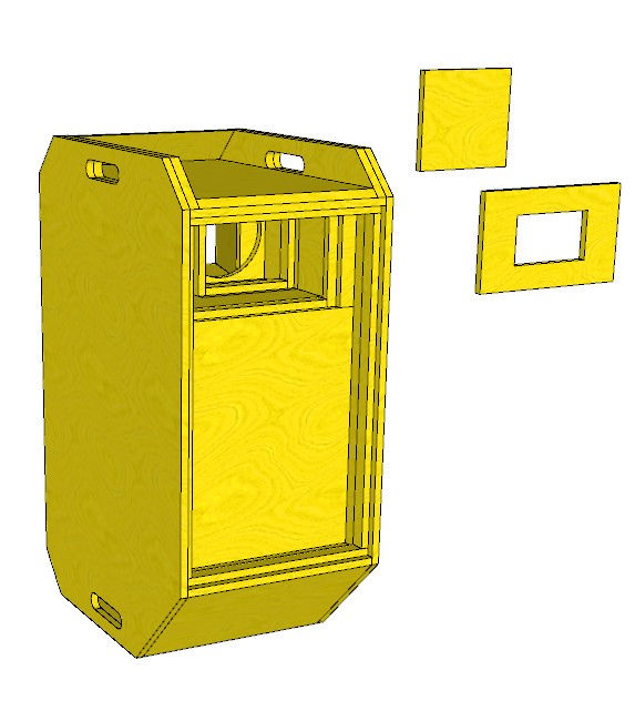 Miniatura: Projeto Caixa De Som Bob Esponja T-12 Caixa Cornetada Com 2 Df 005