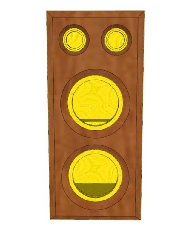 Miniatura: Projeto 3D Para Fabricar Caixa De Som Torre Home Theater Selada Pelego Box 009