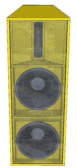 Miniatura: Projeto Caixa De Som Line Vertical Duas Vias Cornetada 2 Defletores C/ Tela 005