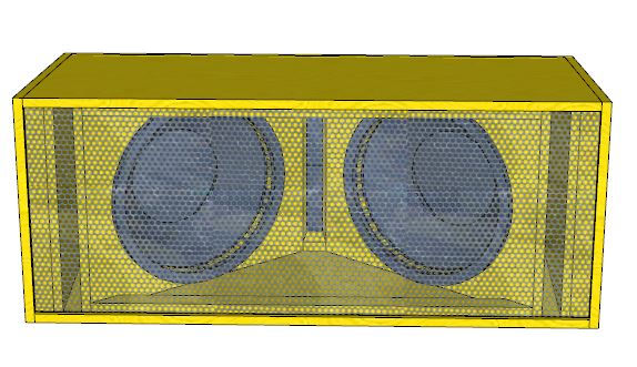 Miniatura: Projeto Caixa Line Array Cornetada Trapezoidal C/ Alça E Tela 005