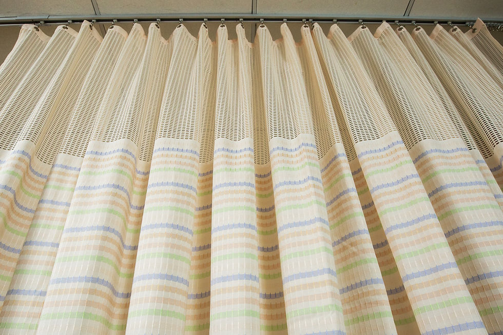 Thumbnail: Hospital curtain in Multi Color Knitted Plaid