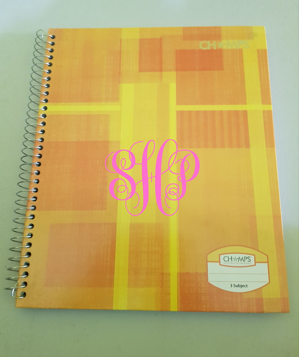 Thumbnail: 3 Subject Hard Cover Notebook