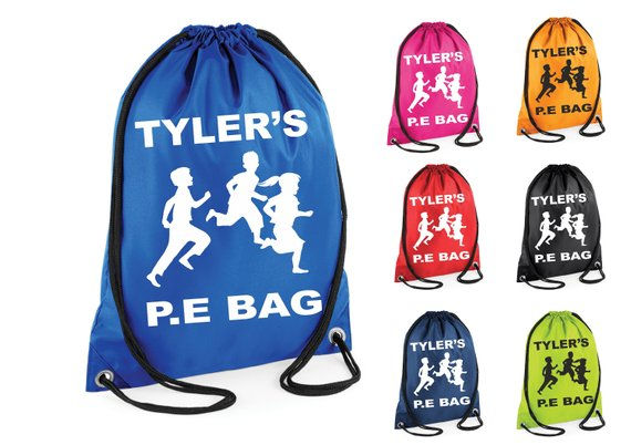 Miniatura: Personalized School Draw String Bag