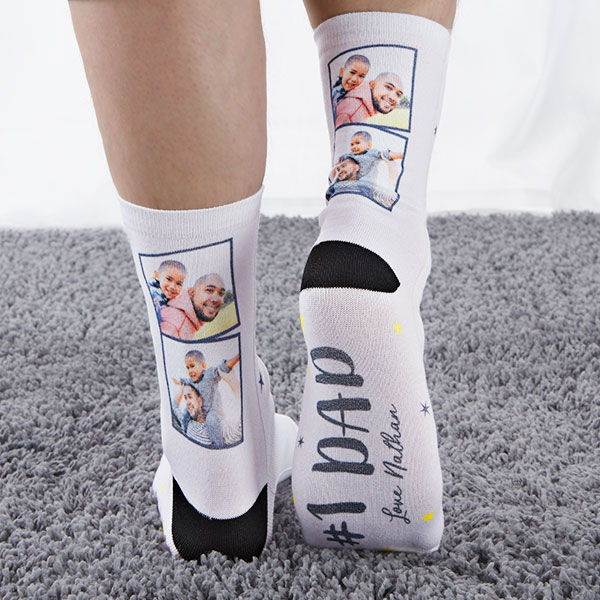 Miniatura: Custom Printed Adult Photo Socks