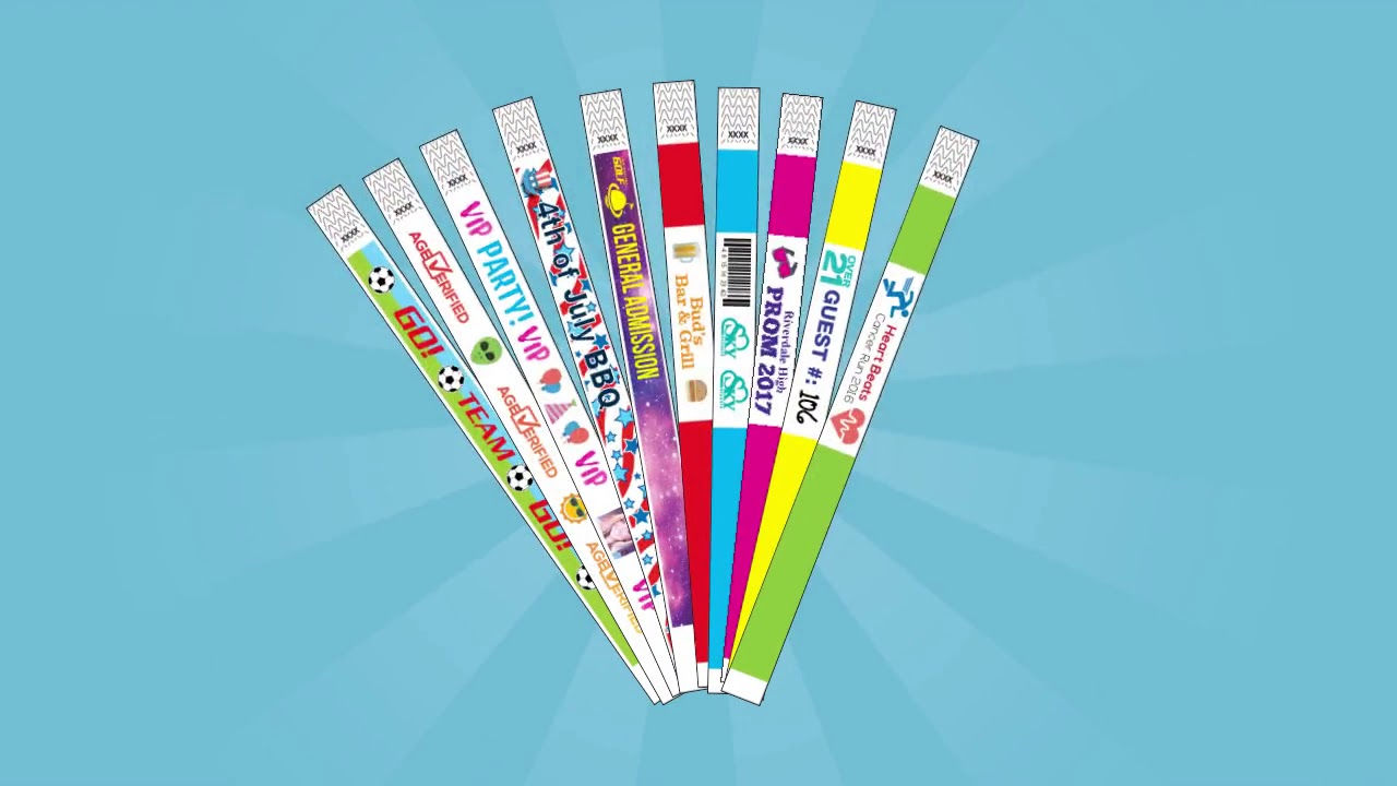 Standard Tyvex Wrist bands