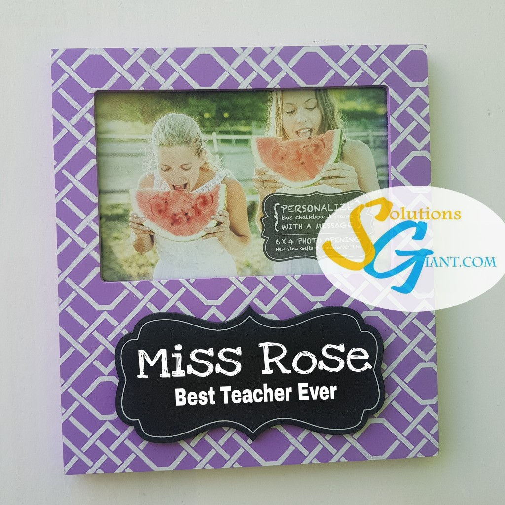 Teachers Chalkboard Personalized Frames