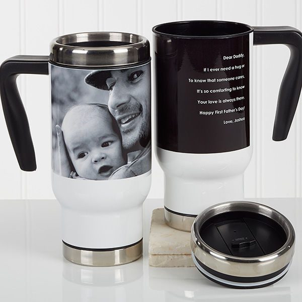Miniatura: 14oz Travel Mug Silver Rim