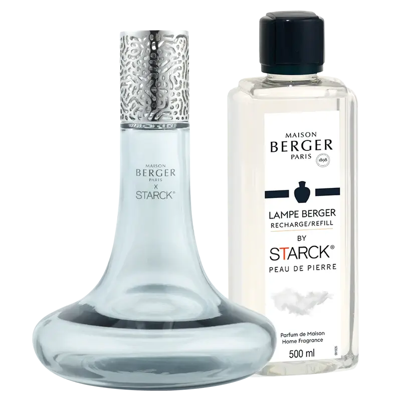 Thumbnail: Starck Grey Home Fragrance Lamp Gift Set with Peau de Pierre