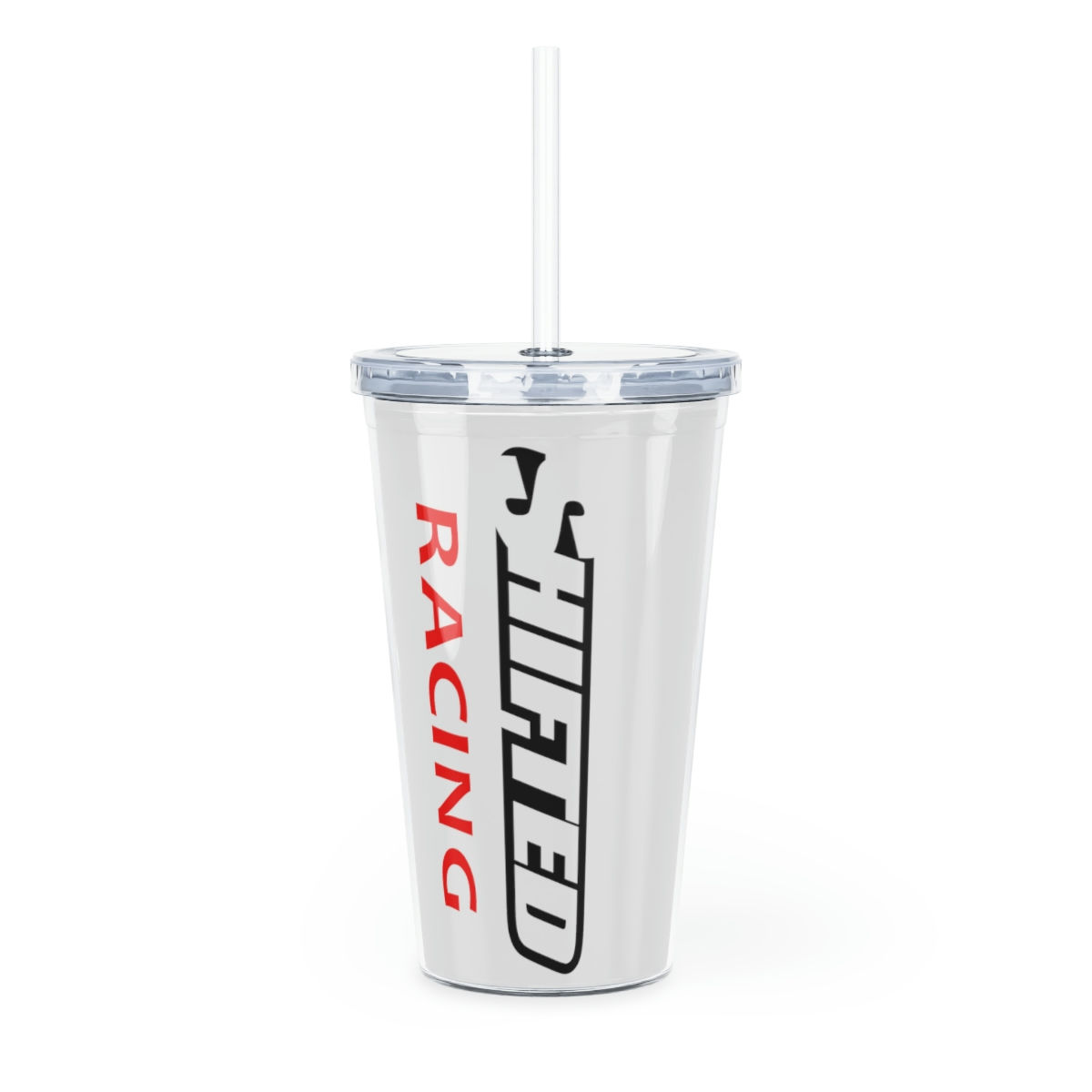 Plastic Tumbler with Straw by Shifted Racing