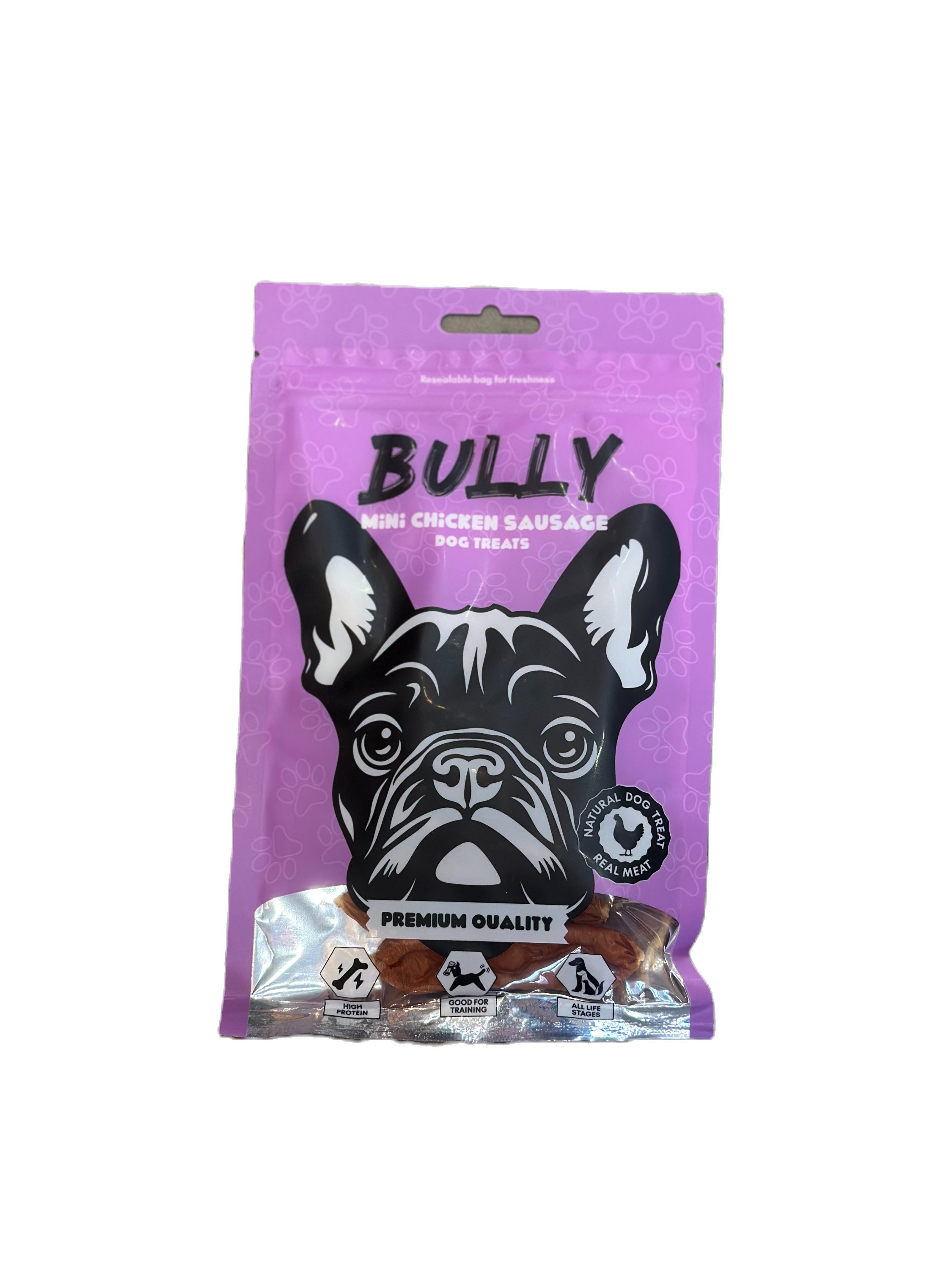 חטיף בולי לכלב - מיני נקניקיות עוף 