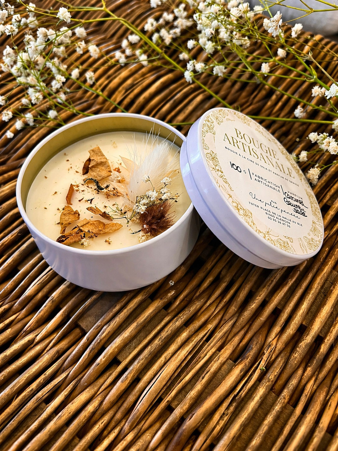 BOUGIE CARAMEL BEURRE SALE 100 GR