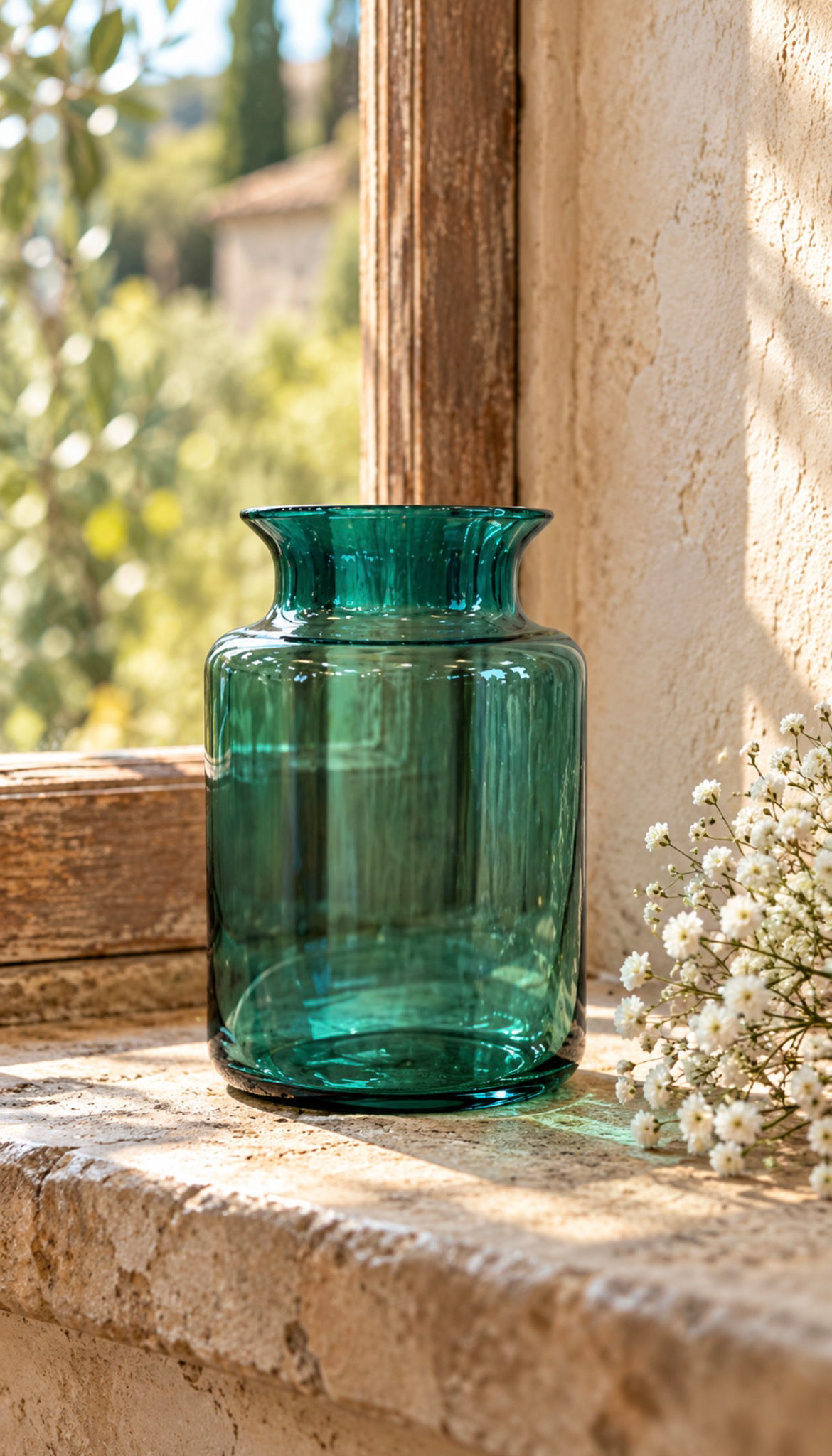 VASE BLEU VERT