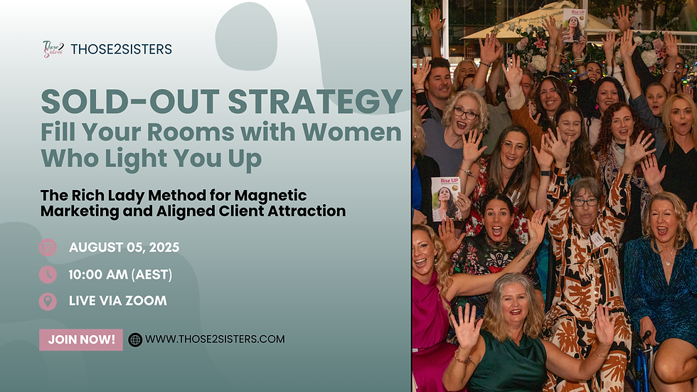 Soulfully Sold-Out Strategy: Fill Your Rooms with Women Who Light You Up