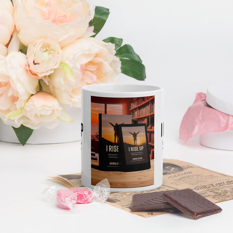 Thumbnail: I Rise Up - White glossy mug