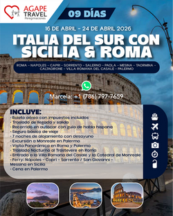 ITALIA DEL SUR CON SICILIA & ROMA