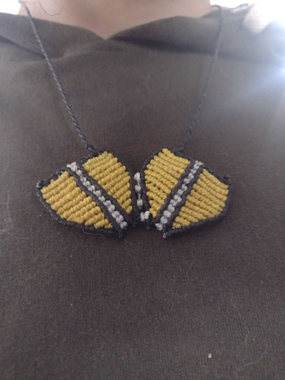 Miniatura: Colar Macramê Bandeira do Criciúma
