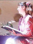 Celebrant Juli Moran conducting a ceremony