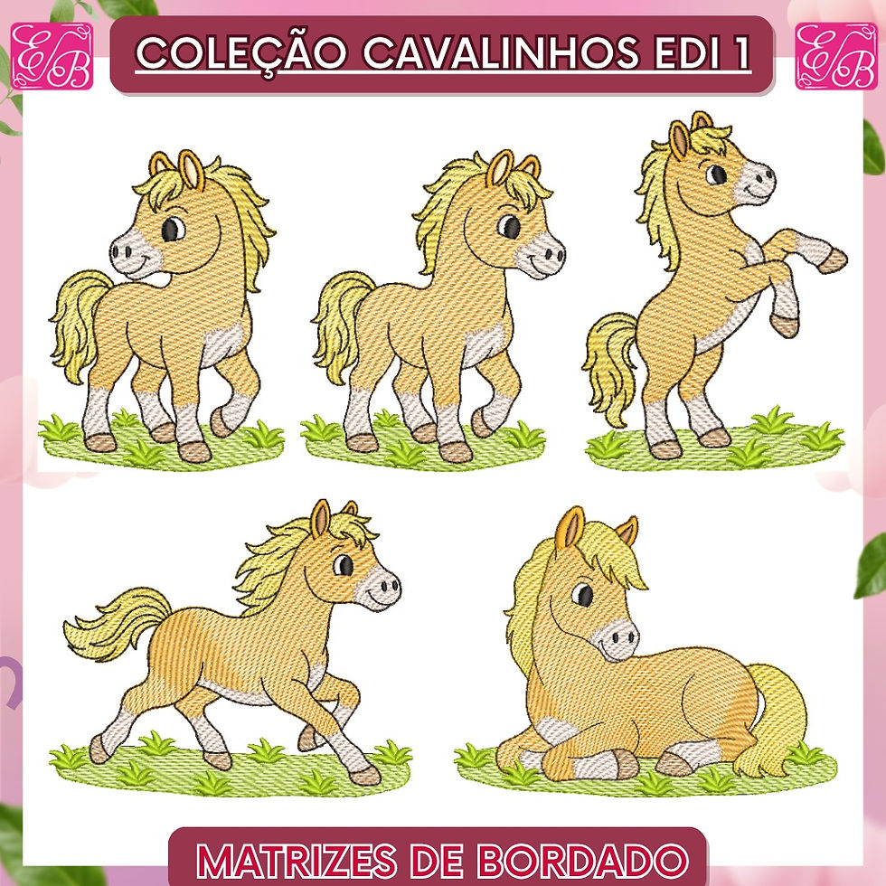 Coleção Cavalinhos Edi 1 - Matriz de Bordado