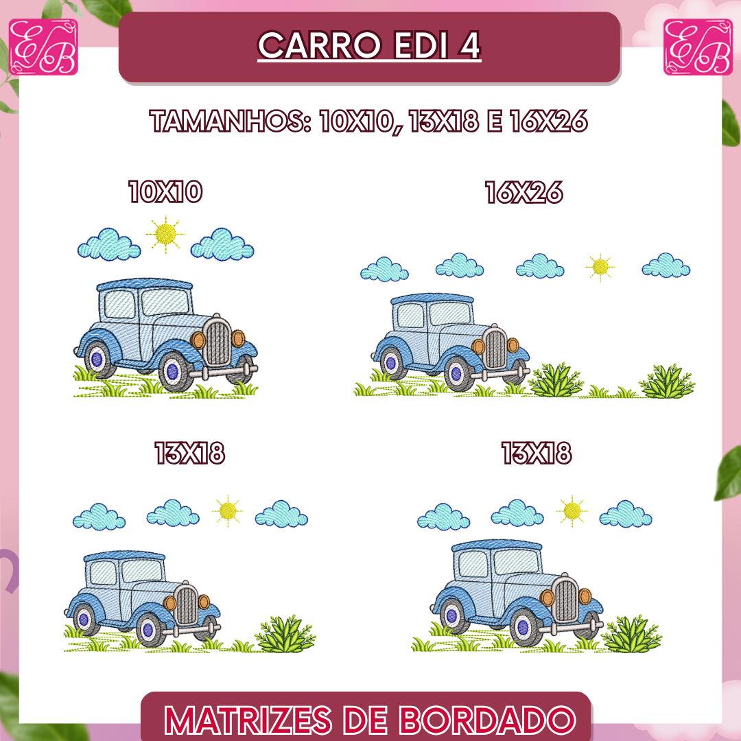 Carro Edi 4 - Matriz de Bordado