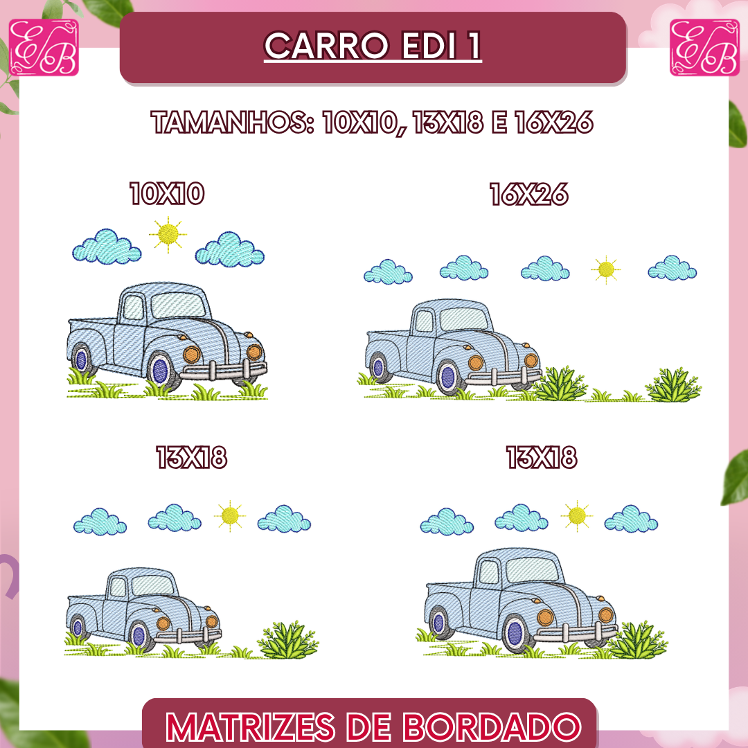 Carro Edi 1 - Matriz de Bordado