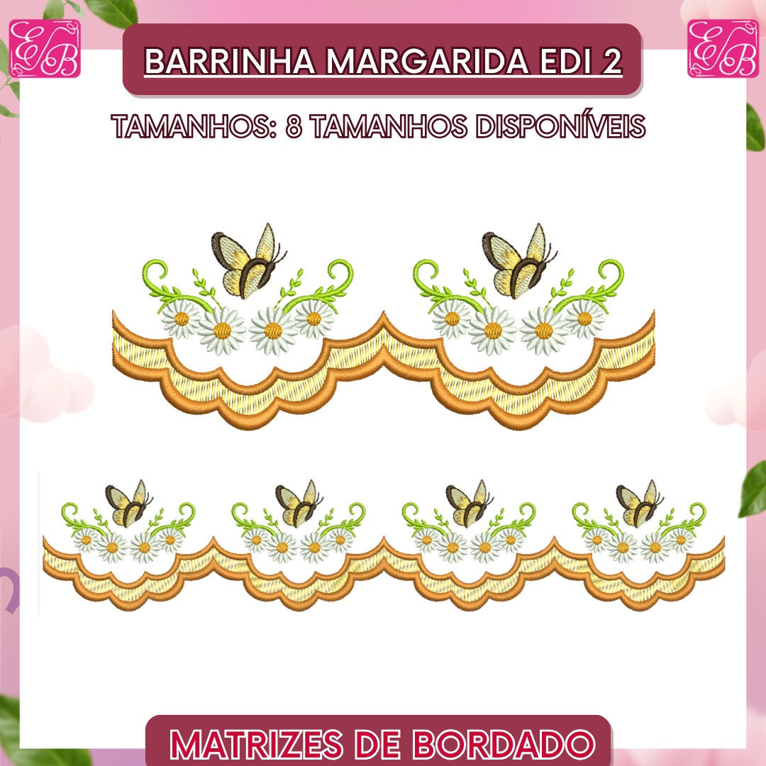 Barrinha Margarida Edi 2 - Matriz de Bordado