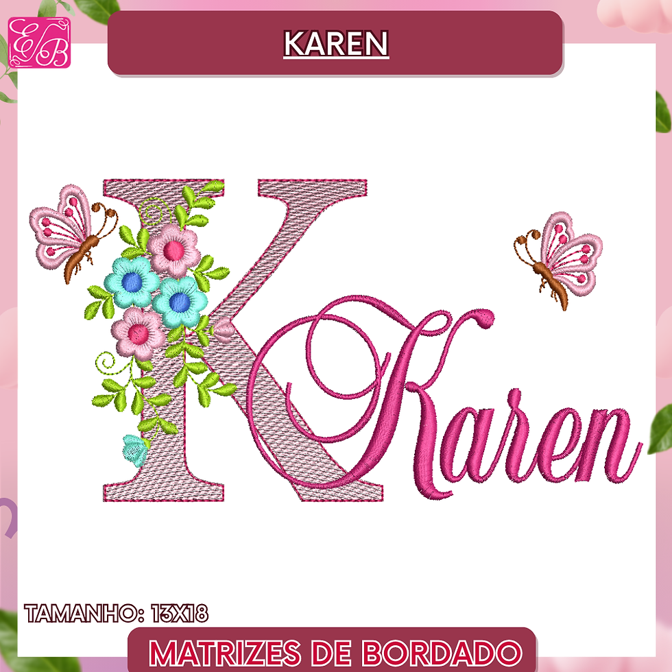 Karen sobreposto monograma Edi 14
