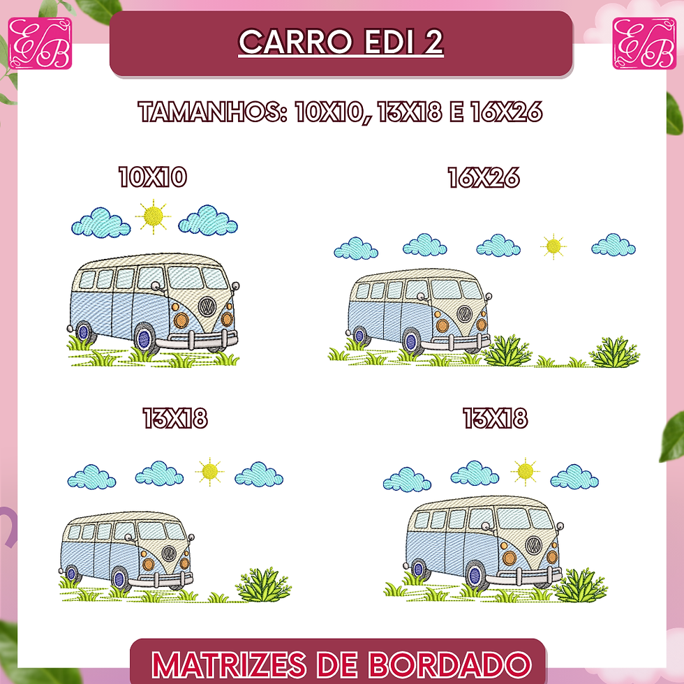 Carro Edi 2 - Matriz de Bordado