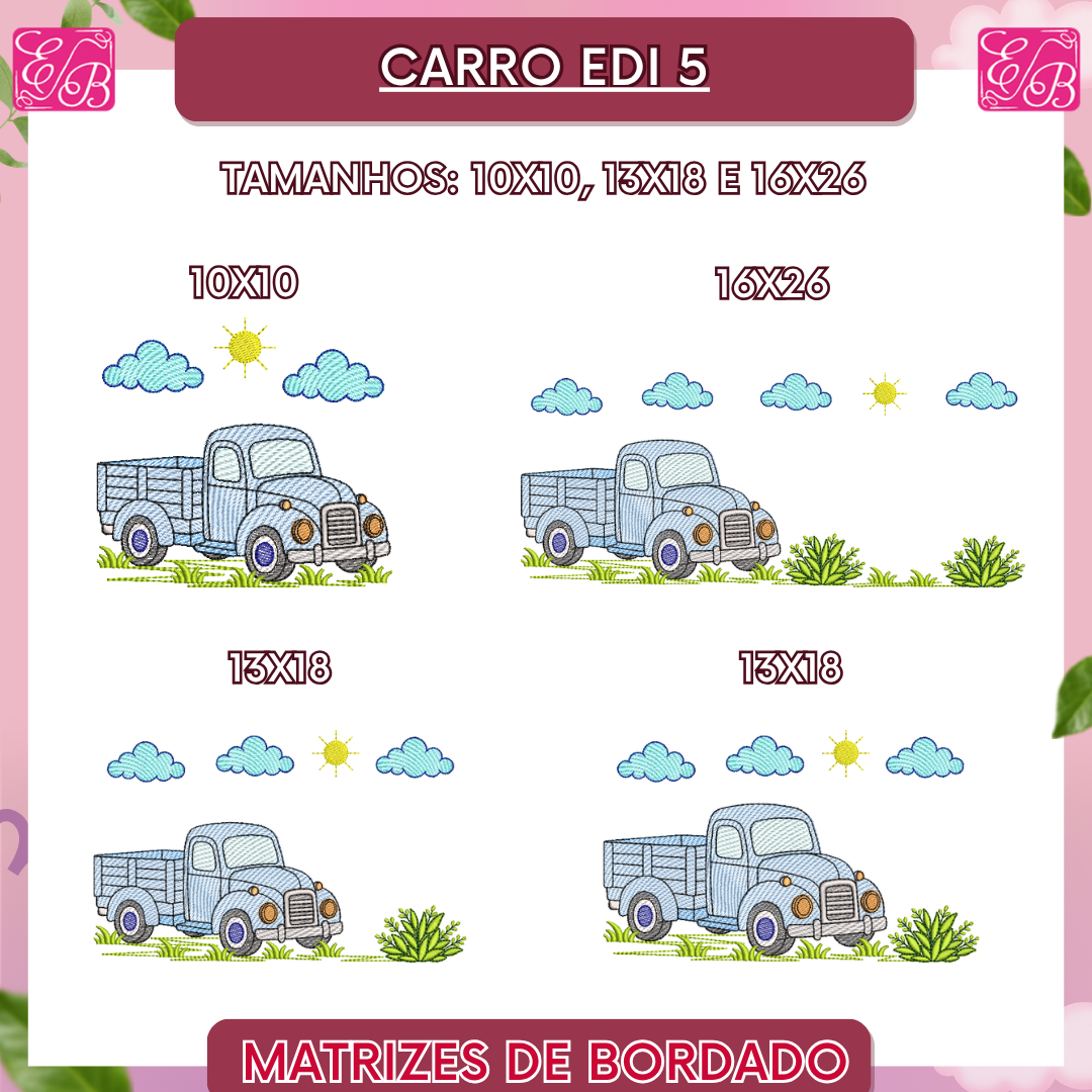 Carro Edi 5 - Matriz de Bordado