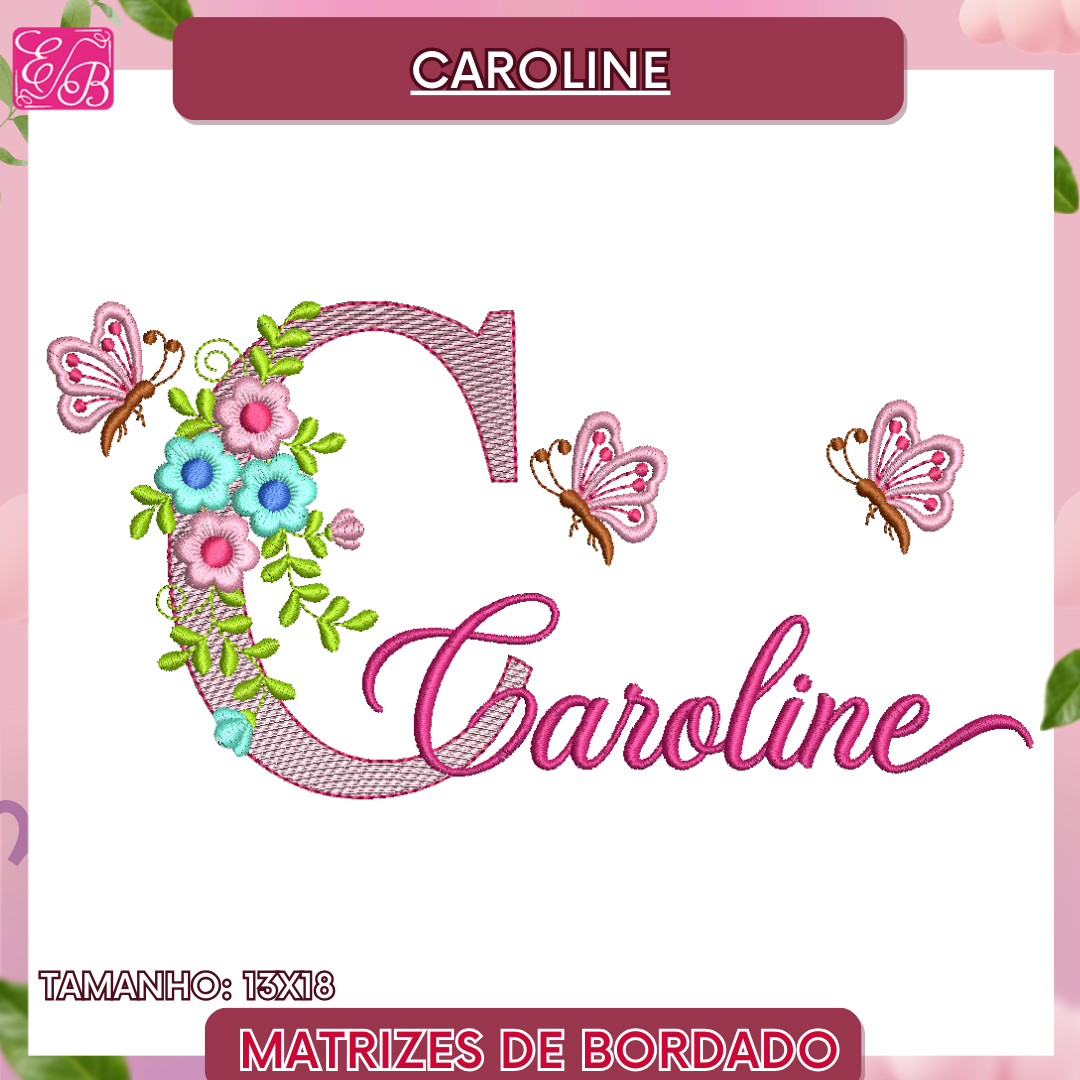 Caroline sobreposto monograma Edi 14