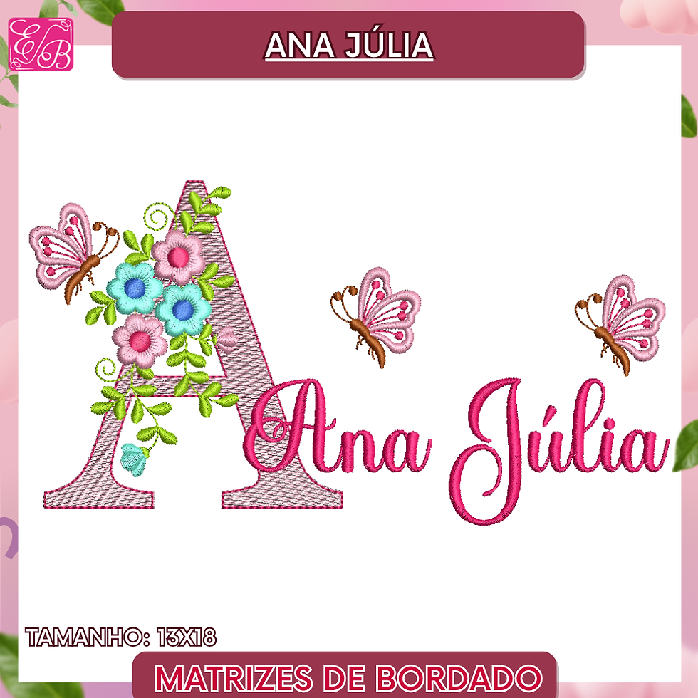 Ana Júlia sobreposto monograma Edi 14