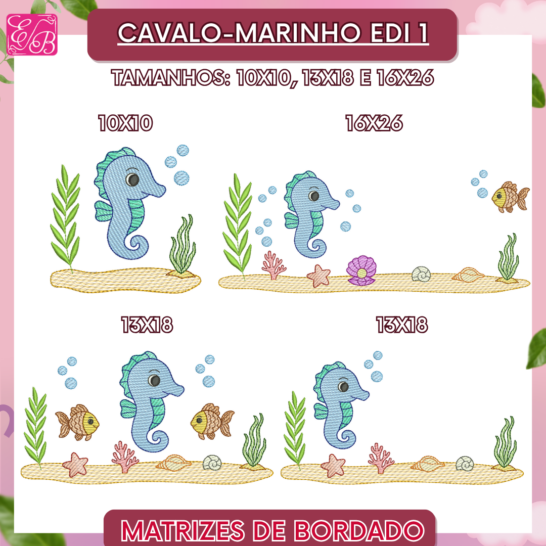 Cavalo-Marinho Edi 1 - Matriz de Bordado