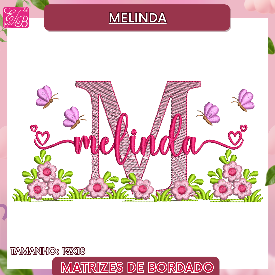 Melinda sobreposto monograma Edi 13