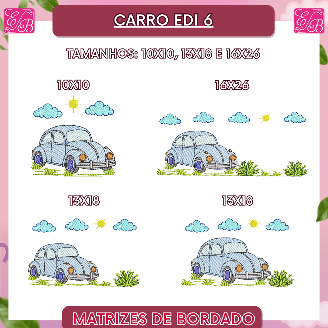 Carro Edi 6 - Matriz de Bordado