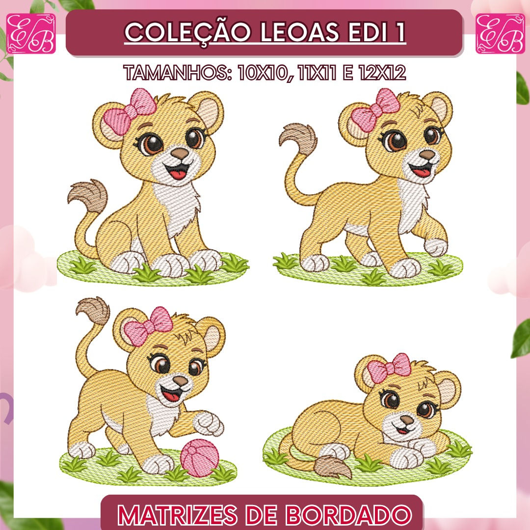 Coleção Leoas Edi 1 - Matriz de Bordado