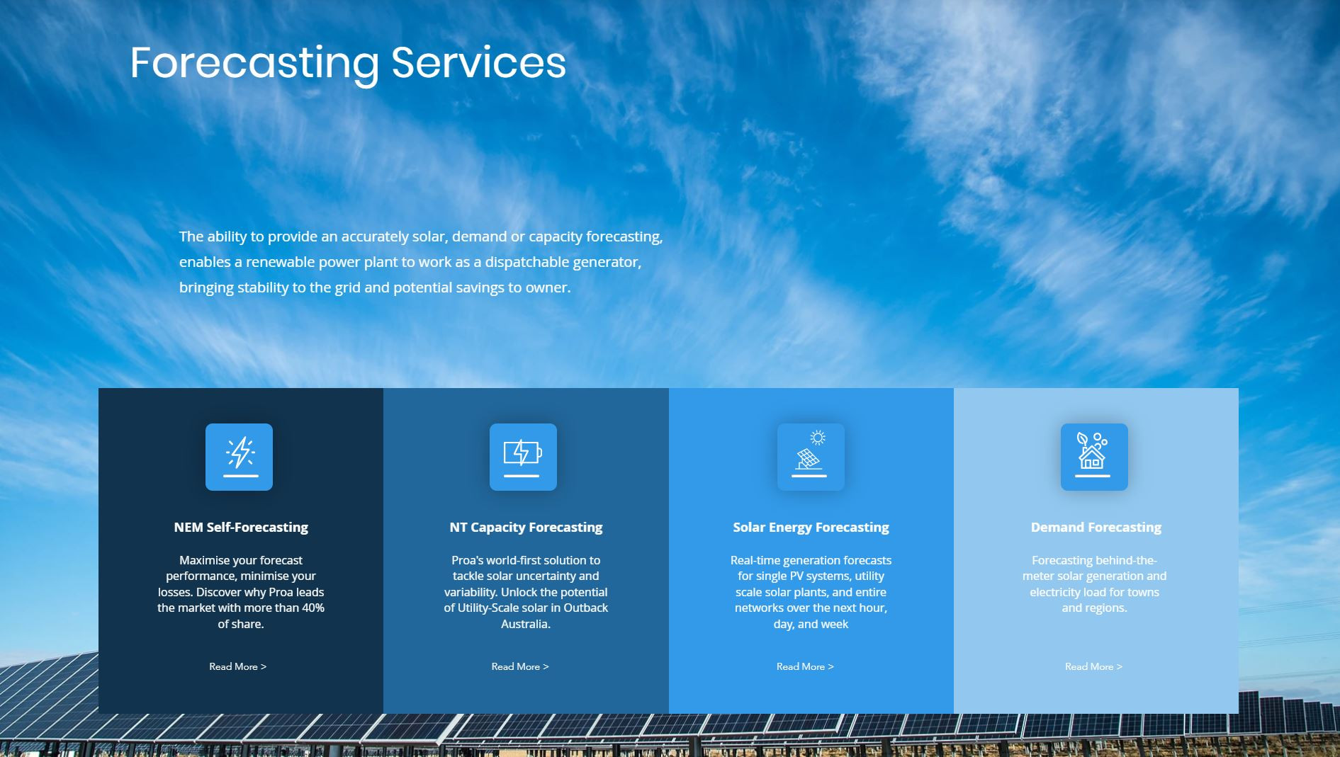 Proa | Forecasting Services