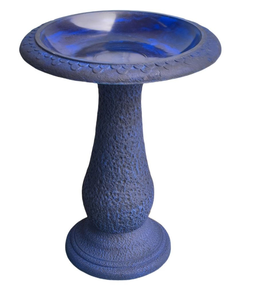Abaco Bird Bath in sea blue