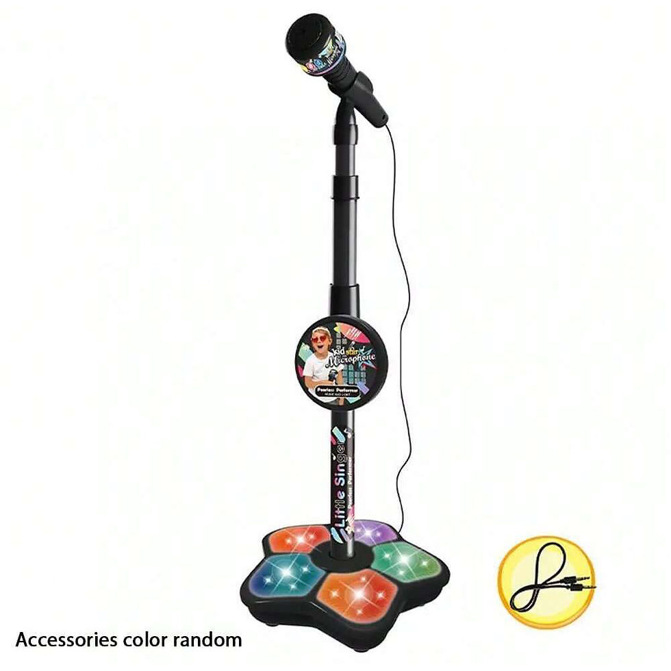 Thumbnail: Kids Microphone Stand Toy, Portable Children's Karaoke Electronic, Durable Party