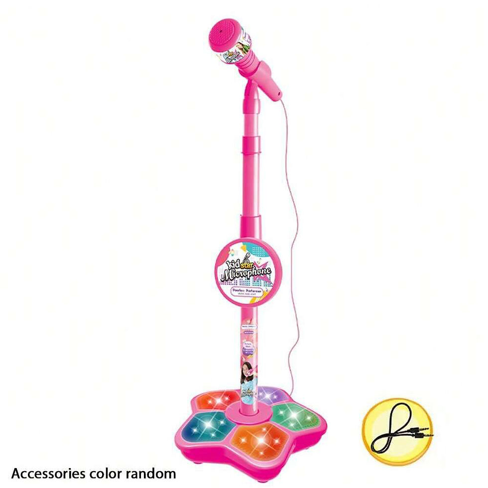 Thumbnail: Kids Microphone Stand Toy, Portable Children's Karaoke Electronic, Durable Party