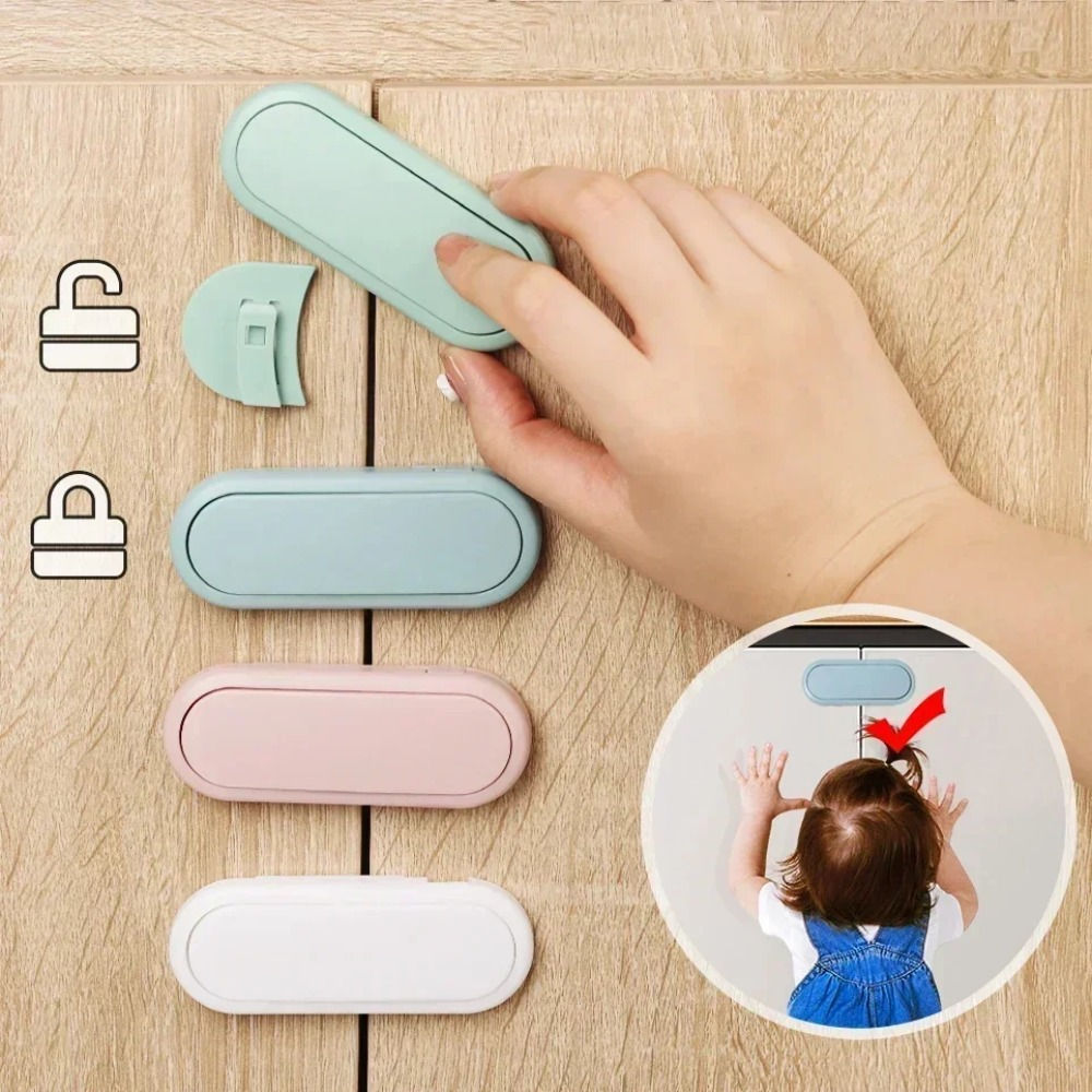Latch Cabinet Door Protection 5pcs Children's Drawer Safety Baby Anti Pinch Hand