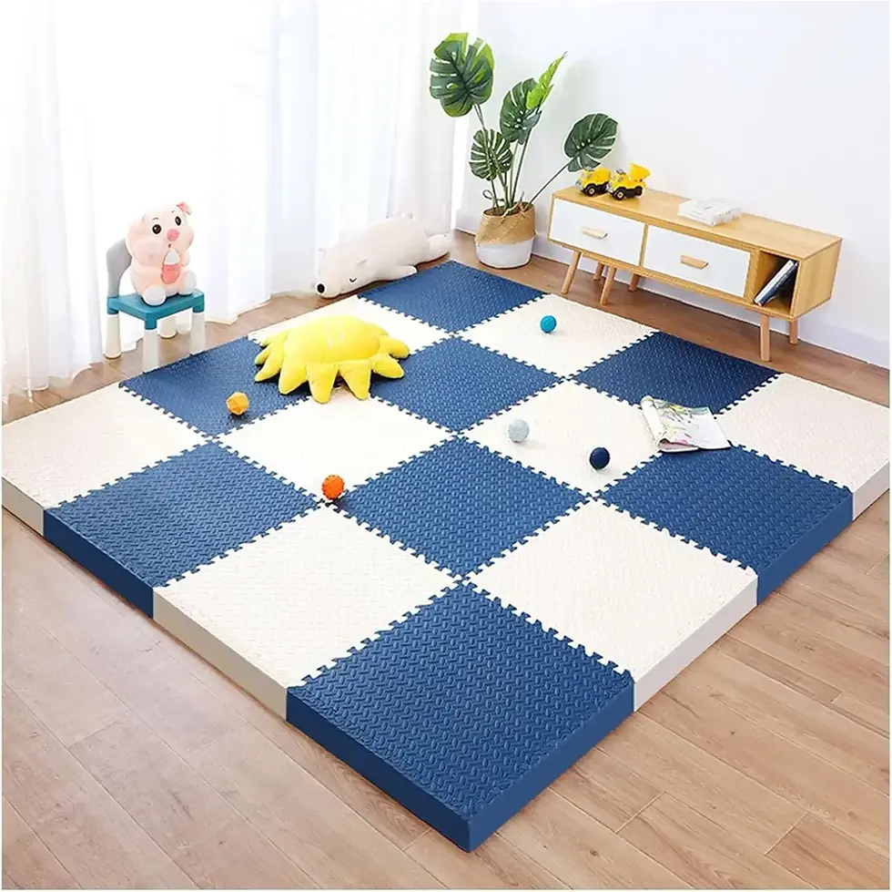 Thumbnail: 8Pcs/2.5cm Thick Nonslip Baby Crawling Play Mat Soundproof Puzzle Gym Mat for Ch