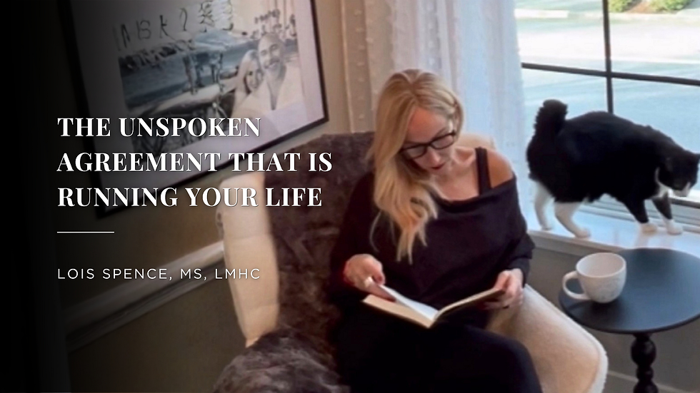 The Unspoken Agreement That is Running Your Life