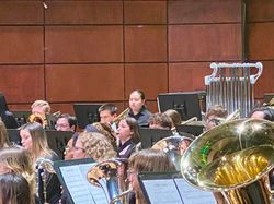 Krystal performing with the UAB Symphony Band