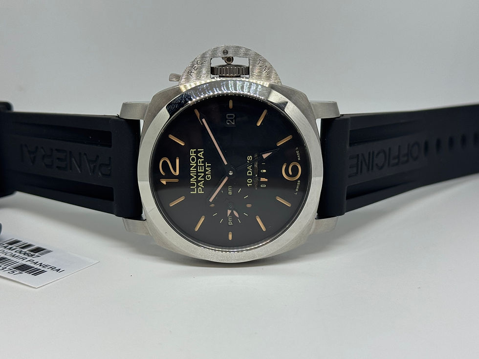 Luminor Panerai GMT 10Days Power Reserve Black dial