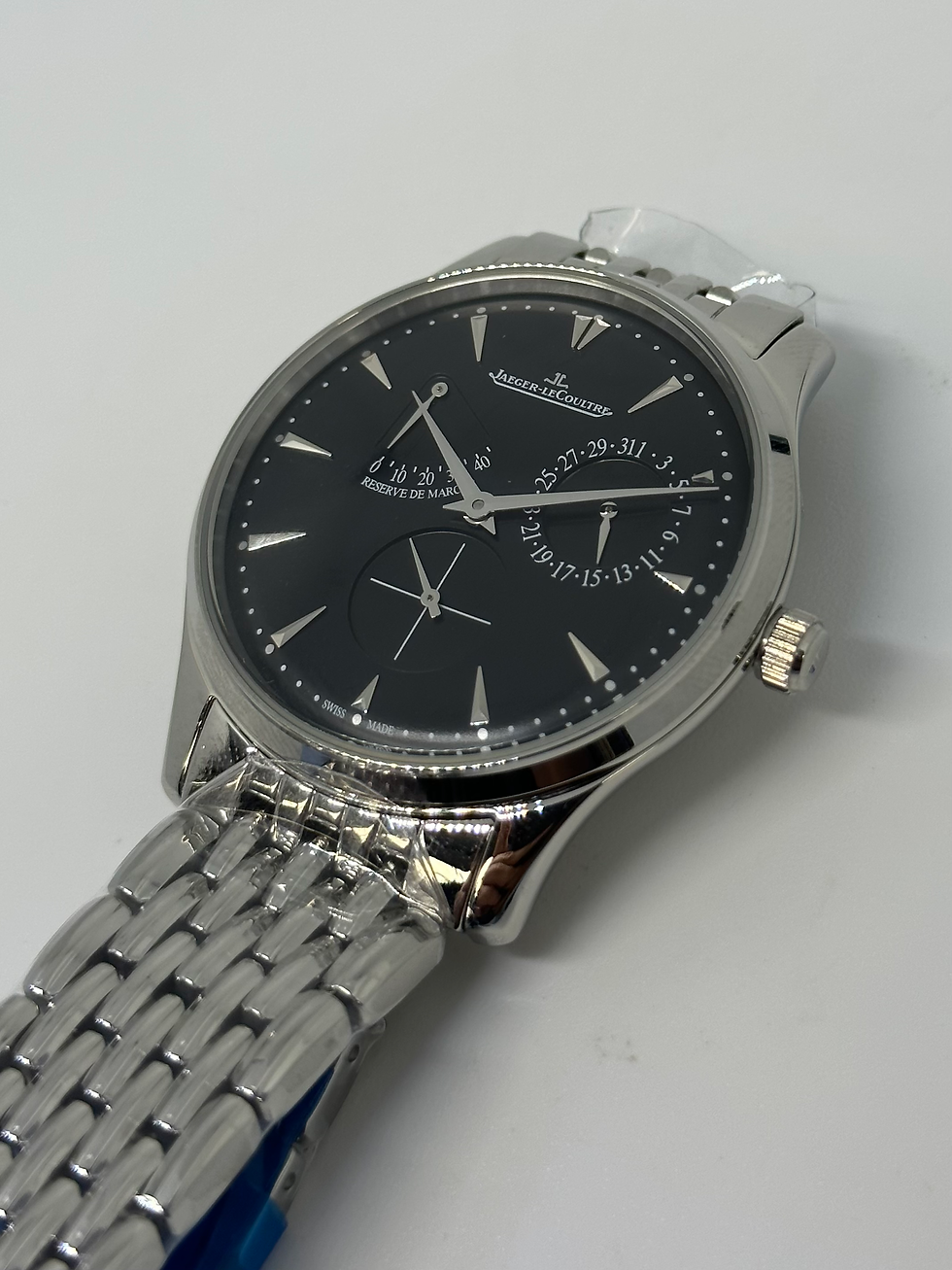 Miniatura: Jaeger LeCoultre Ultra Thin Reserve Master Control Black dial silver