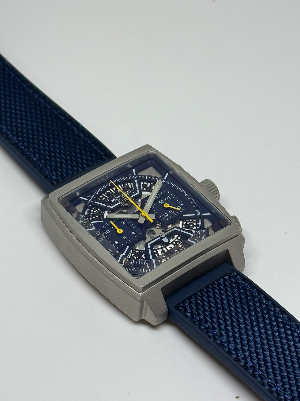 Miniatura: Tag Heuer Monaco Skeleton OnlyWatch Titanium Blue
