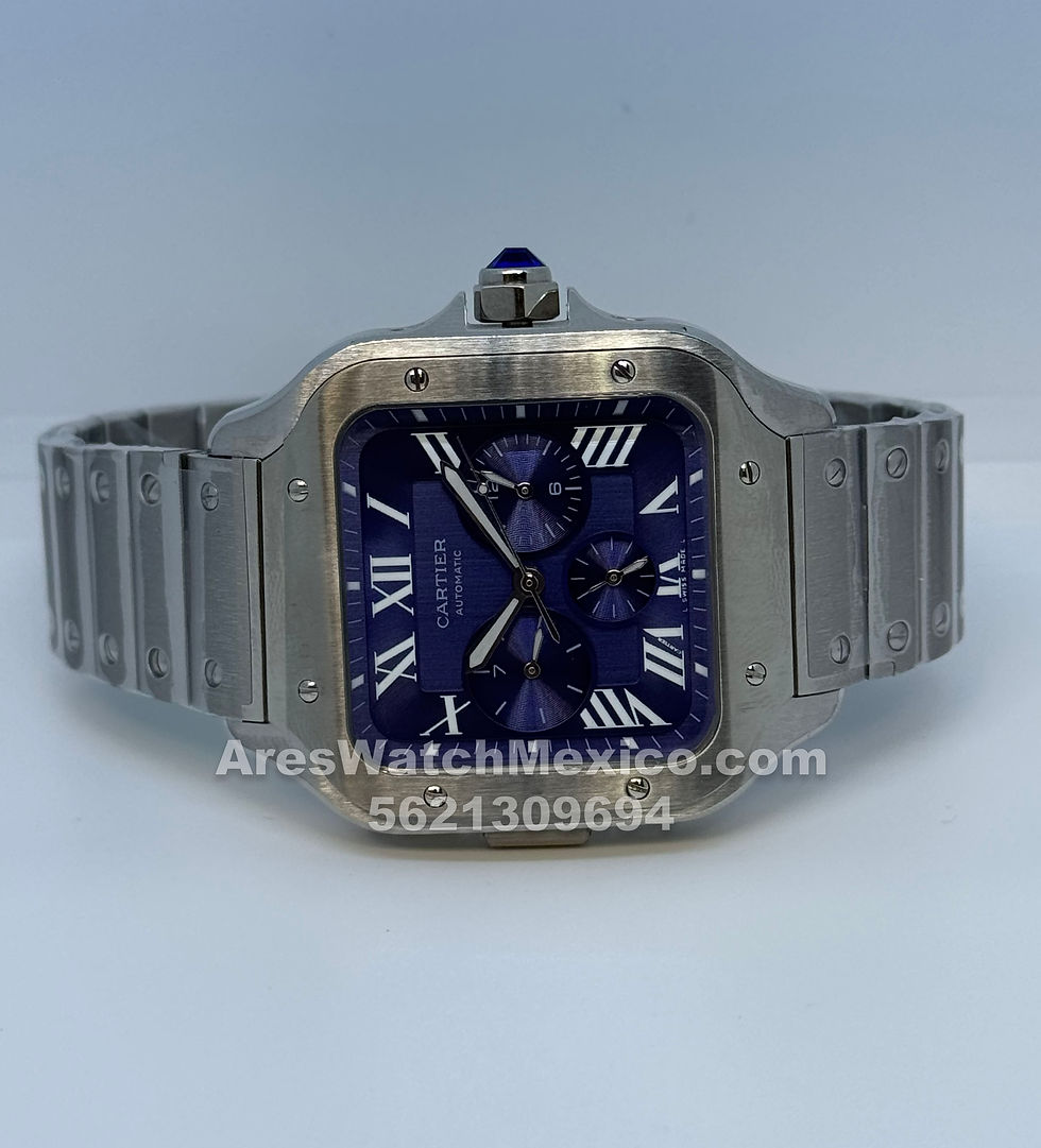 CRT Santos Large Chronograph Blue Dial Automatic