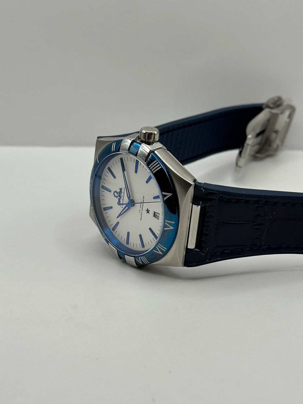 Miniatura: Omega Constellation Co-Axial Blue White Dial 41mm
